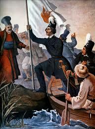 Ο Αλέξανδρος Υψηλάντης  στο Ιάσιο της Μολδοβλαχίας κηρύσσει την επανάσταση.