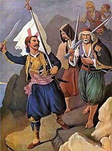 Κήρυξη της επανάστασης στη Μάνη από τον Πετρόμπεη Μαυρομιχάλη.