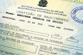 Certidão De Nascimento
