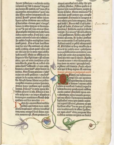 Biblia de 42 líneas de Gutenberg