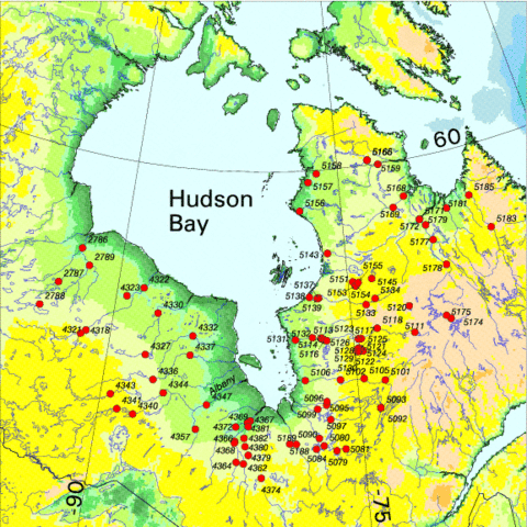 •Radisson and des Groseilliers reach Hudson Bay