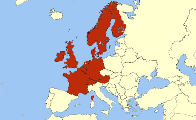 Servicio en seis países nuevos en Europa