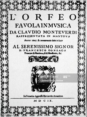 L`Orfeo de Monteverdi