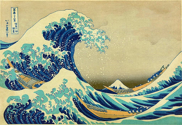 La gran ola de Kanagawa. Katsushika Hokusai.