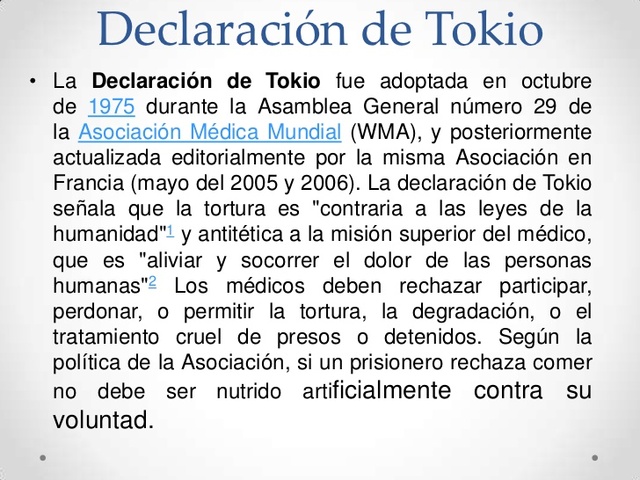 Declaración de Tokio (Helsinki II)