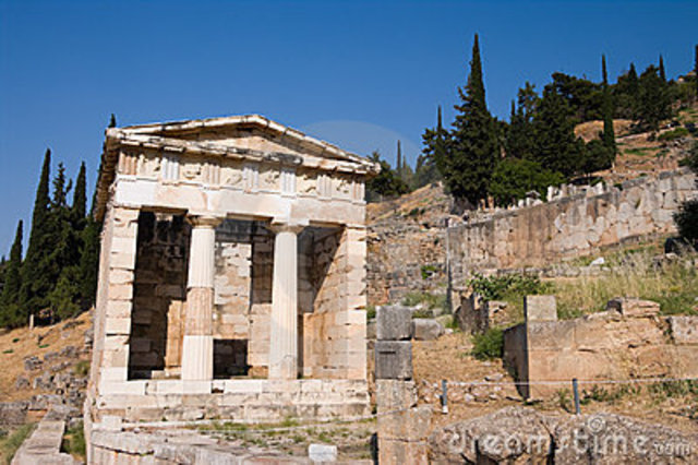 490-510 B.C     Treasury of Athenians was built