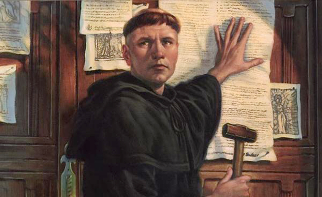 Lutero publica su 95 Tesis.