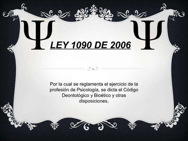 Ley 1090