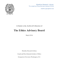Ethical Advisory Board