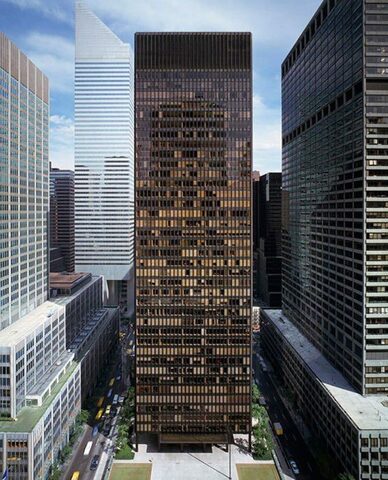 Seagram Building. por Mies Van der Rohe y Philip Johnson (375 Park Av. New York)