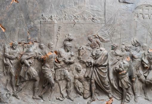 Entrega del general Mancino a los numantinos