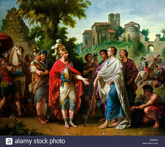 Llegada de Popilio Lenas