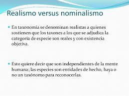 Nominalismo y realismo