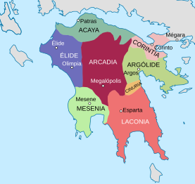 Ruptura de la tregua sagrada por parte de Esparta