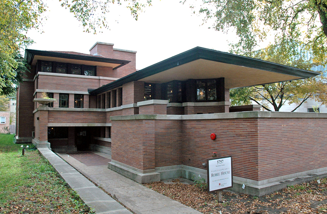 Casa Robie por Frank Lloyd Wright.