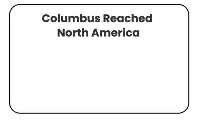 Columbus Reached North America
