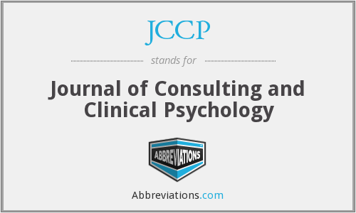 Publicación Journal of consulting JCCP