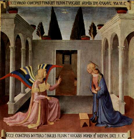 Annonciation (Armadio degli Argenti) - Fra Angelico