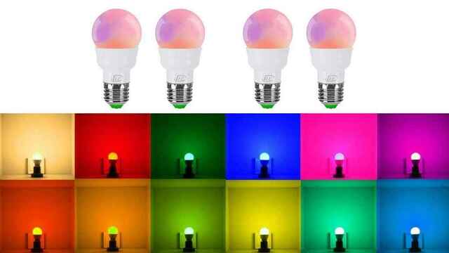 Focos LED de colores