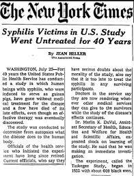 Tuskegee Syphilis Study