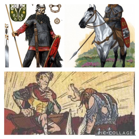 Uniforme militar de las tribus galas.