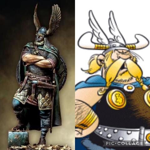 Jefe vikingo normando.