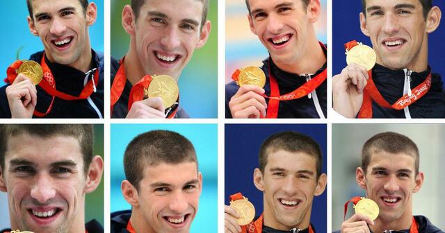 MICHAEL PHELPS ROMPE RECORD DE MEDALLAS