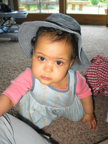 Pulls up on... knees