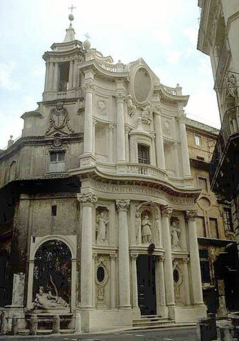 Франческо Борромини. Церковь Сан Карло алле Куатро Фонтане. Рим