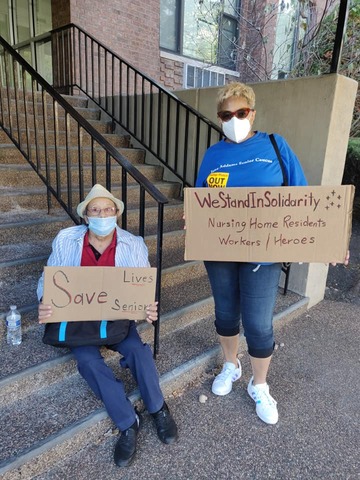 The Nursing Home Solidarity March Down Sheridan Road