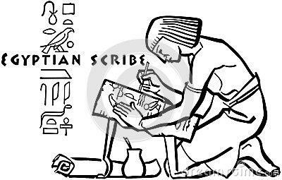 En Egipto, los faraones tenias escribanos los cuales anotaban las entradas, los gastos.
