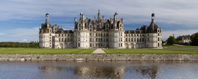 Castillo de Chambord por Domenico da Cortona. Castillo y lugar de caza de Francisco I.