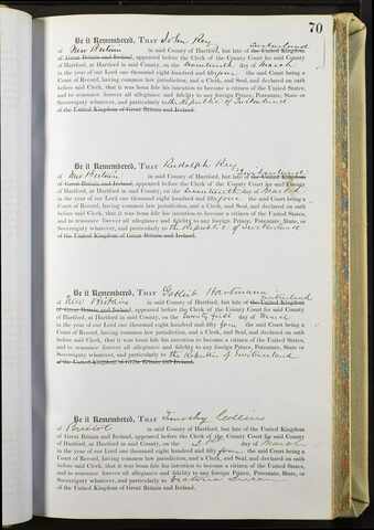 Naturalization of Gottlieb Hartman