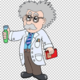 Gratis png cientifico de dibujos animados cientifico