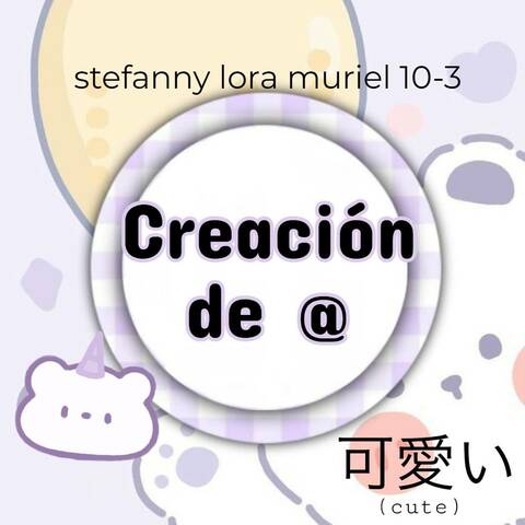creación del @