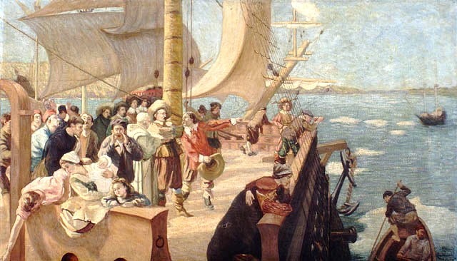 Arrivée de Samuel de Champlain à Québec