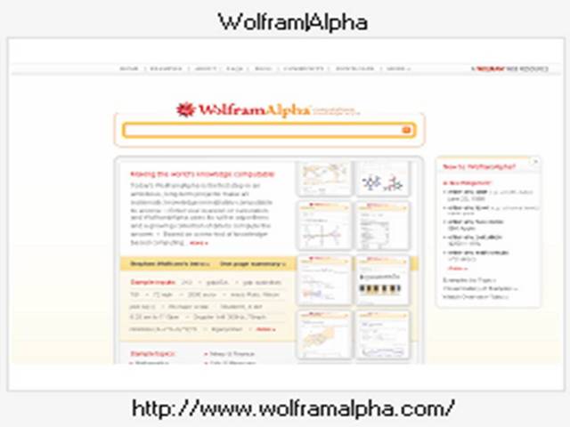 WOLFRAM ALPHA