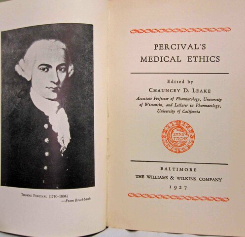 Percival's Medical Ethics
