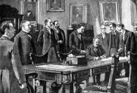 Firma del Protocolo de Washington