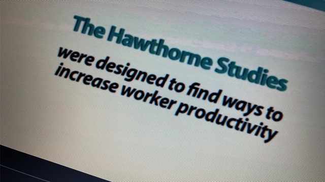 The Hawthorne Studies