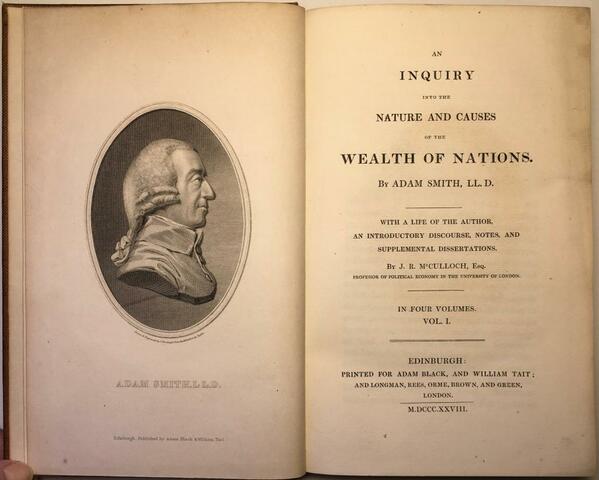Adam Smith publishes The Wealth of Nations