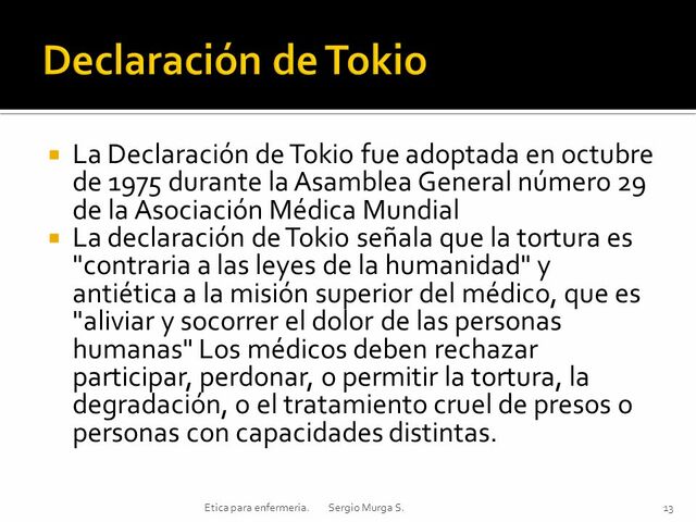 Declaración de Tokio (Helsinki II)
