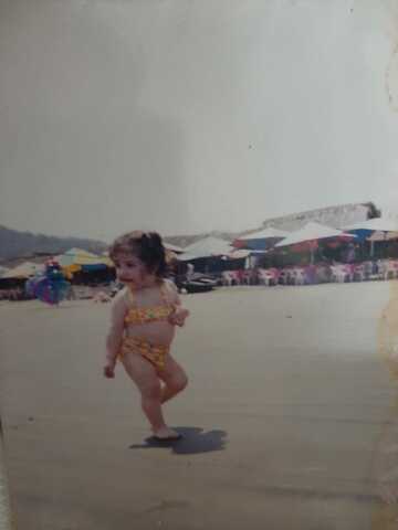 Mi primera vez en la playa.