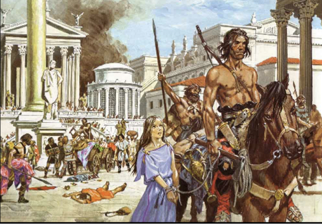 SAQUEO DE ROMA POR LOS GALOS.