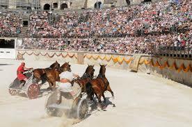 les premières course de chars