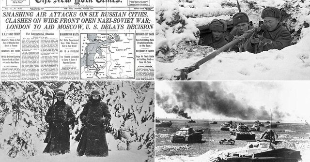 The Russian winter begins to defeat the German troops
