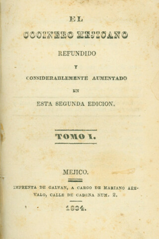 Se publica el 1er recetario mexicano “El cocinero mexicano”