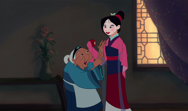 My gradnma moved with us