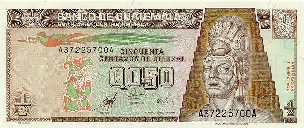 Billete de 50 centavos