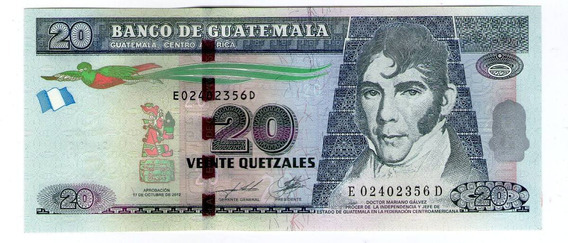 Billete de 20 quetzales